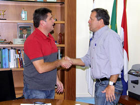 Prefeito Arlei e Coronel Moacyr Alcoforado - Foto: Jeferson Hermida