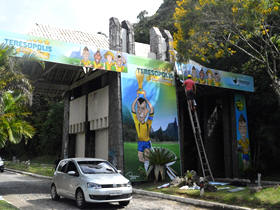 Pórtico de entrada da cidade - Foto: AssCom PMT