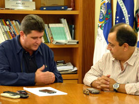 Prefeito Arlei com o subsecretário estadual José Beraldo - Foto: Vanusa Lima