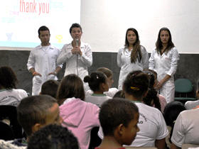Estudantes do Unifeso no projeto - Foto: Unifeso