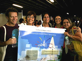 Lu Guarilha, Jeanette Albuquerque, Nara Zeitune, a tutora do curso Isabel Machado da Costa, e Hebe Otto - Foto: Sec. de Cultura