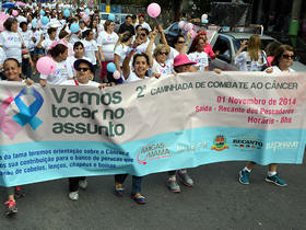 Caminhada de combate ao câncer - foto: Jeferson Hermida