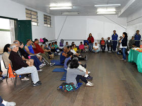 Palestra sobre orientação nutricional - Foto: Marcelo Rosa