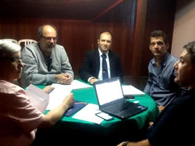 Sec. Ronaldo Fialho com representantes da FBHA e do SHRBST - Foto: SecTur