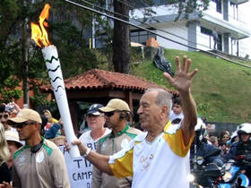 Tocha olímpica em Teresópolis - Foto: Portal Terê