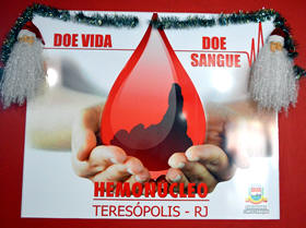 Hemonúcleo Teresópolis realiza campanha - Foto: Jorge Maravilha