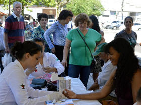 Verificação de glicemia - foto: PMT