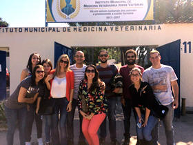 Estudantes do quinto ano do curso de Medicina Veterinria do Unifeso - foto: Unifeso