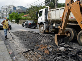 Rua Carmela Dutra em obras - Foto: AsCom PMT