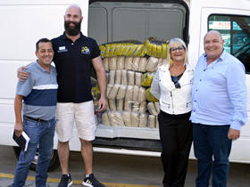 Os mantimentos foram entregues na Prefeitura - Foto: PMT