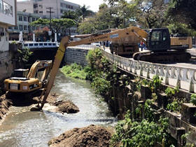 Desassoreamento do Rio Paquequer - Foto: PMT