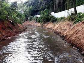 Trecho do Paquequer, nas Paineiras, aps a limpeza - Foto: AsCom PMT