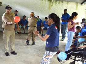 Dia especial com a Guarda Municipal na Apae - Foto: AsCom PMT