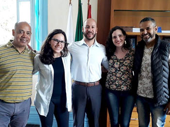 encontro na sexta, 03/01, entre o Prefeito de Teresópolis, Vinicius Claussen, e o secretário de Turismo de Nova Friburgo, Ricardo Reyes - Foto: AsCom PMT
