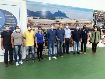 Secretários de Esportes de Teresópolis, Gustavo Lopes, e do Rio de Janeiro, Guilherme Schleder, se reúnem com representantes de Federações. Foto: AsCom PMT