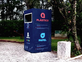 Ecoponto para receber descarte de material reciclável - Foto: AsCom PMT
