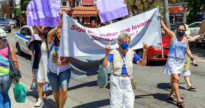 Caminhada de conscientização marcou o Dia Internacional da Mulher - Foto: AsCom PMT