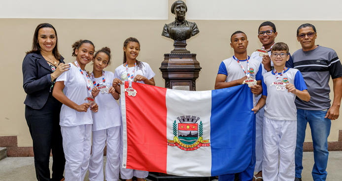 Alunos de Teresópolis medalhistas no judô - Foto: AsCom PMT