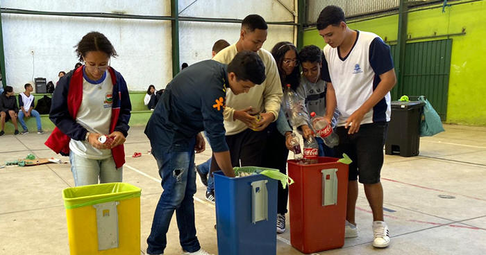 ‘Recicla Terê’ nas escolas municipais de Teresópolis - Foto: AsCom PMT
