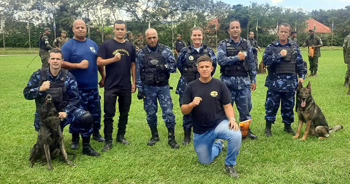Cães da equipe K9 da Guarda Civil Teresopolitana - Imagem de arquivo PMT