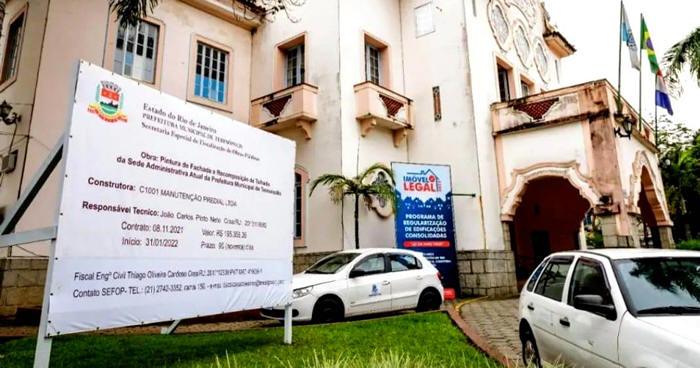 Revitalização da fachada do Palácio Tereza Cristina - Foto: AsCom PMT