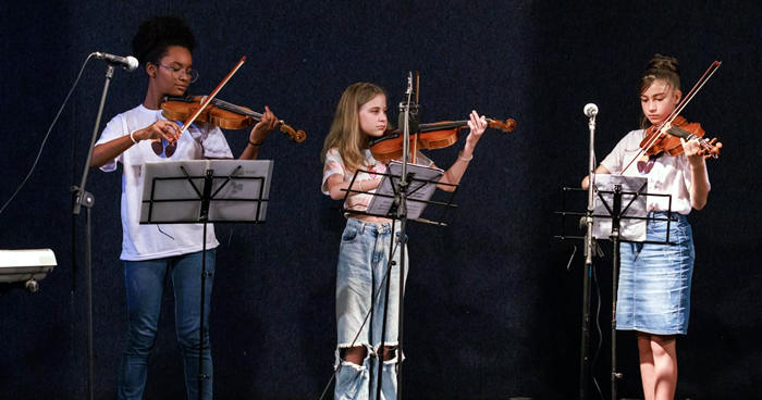 Alunos dos cursos de Musicalização Infantil e de Iniciação em Música - Foto: AsCom PMT