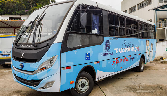 Ônibus da Saúde no interior de Teresópolis - Foto: AsCom PMT