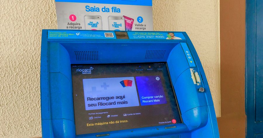 Máquina de autoatendimento da RioCard na Rodoviária - Foto: AsCom PMT