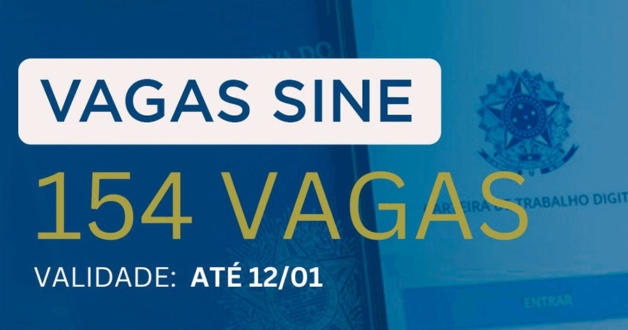 SINE Teresópolis está disponibilizando 154 vagas - Imagem: Divulgação