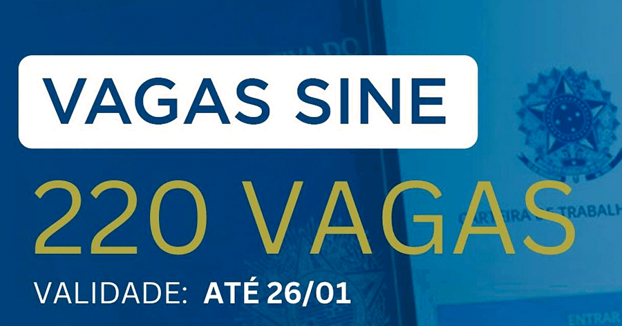 SINE Teresópolis disponibiliza 220 vagas de empregos - Imagem: Divulgação