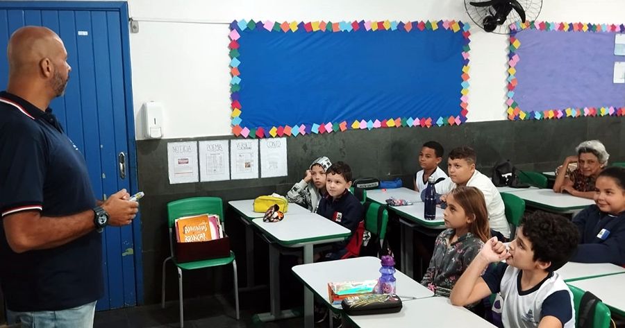 Palestra e conversas abordando o tema 'Prevenção e Erradicação do Trabalho Infantil' em Teresópolis - Foto: AsCom PMT