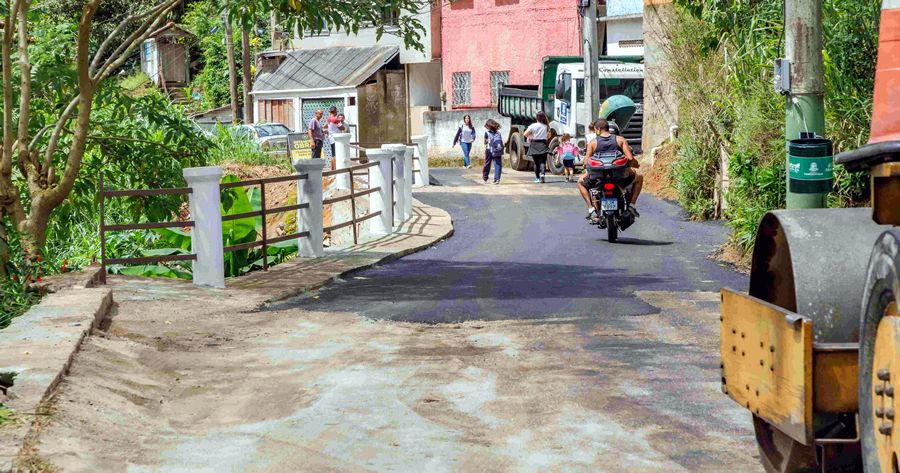 Estrada do Triunfo no bairro Caleme - Foto: AsCom PMT
