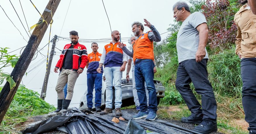 Secretário nacional de Proteção e Defesa Civil, Wolnei Wolff em Teresópolis - Foto: AsCom PMT