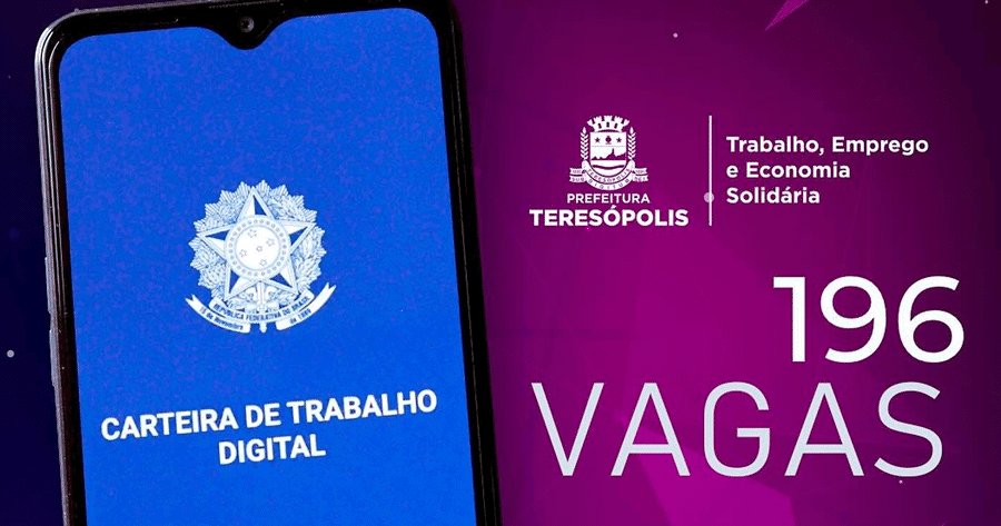 O SINE Teresópolis tem 196 oportunidades de emprego - imagem: Divulgação