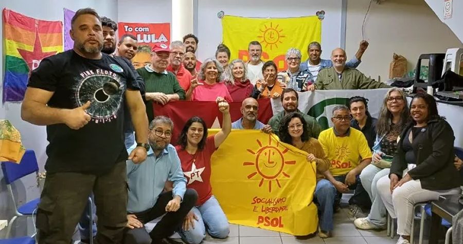 Beique San, da Federação PSOL/Rede, foi confirmado como candidato a prefeito, acompanhado de Mônica Medrado, da Federação PT, PV, PCdoB - Foto: divulgação