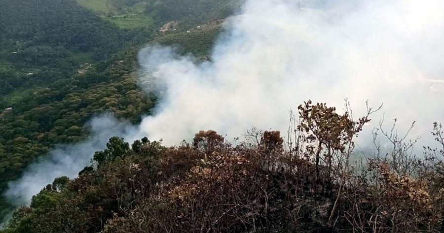 incêndio que atingiu o Parque Natural Municipal Montanhas de Teresópolis - Foto: Equipe PNMMT