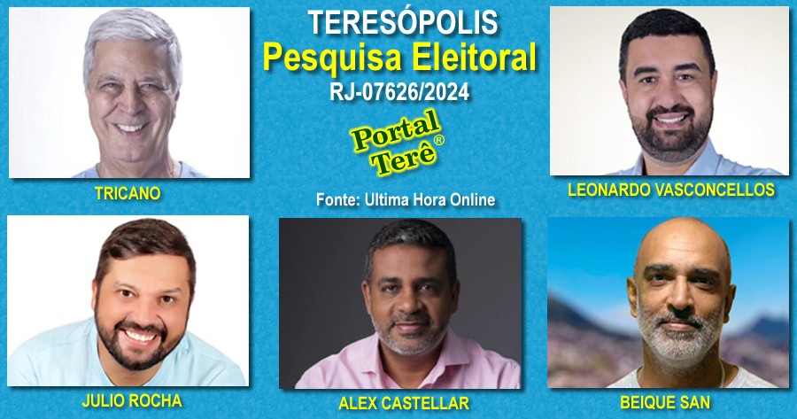 Candidatos a Prefeito de Teresópolis 2024 - Foto: Portal Terê / divulgação