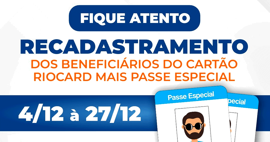 Recadastramento obrigatório das pessoas portadoras do cartão especial em Teresópolis - Imagem: Divulgação