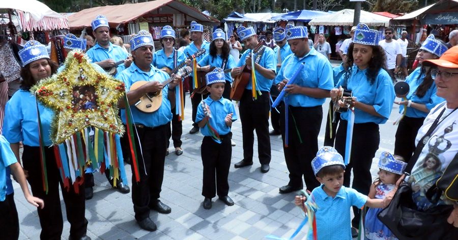 Folia de Reis Estrela Guia em atividade em Teresópolis - Foto: AsCom PMT