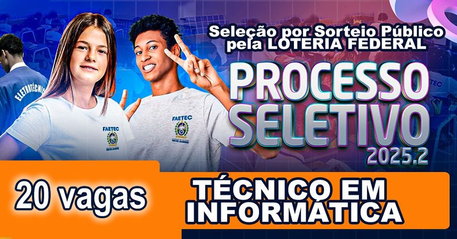 Curso Técnico em Informática na Faetec Teresópolis - Imagem: divulgação