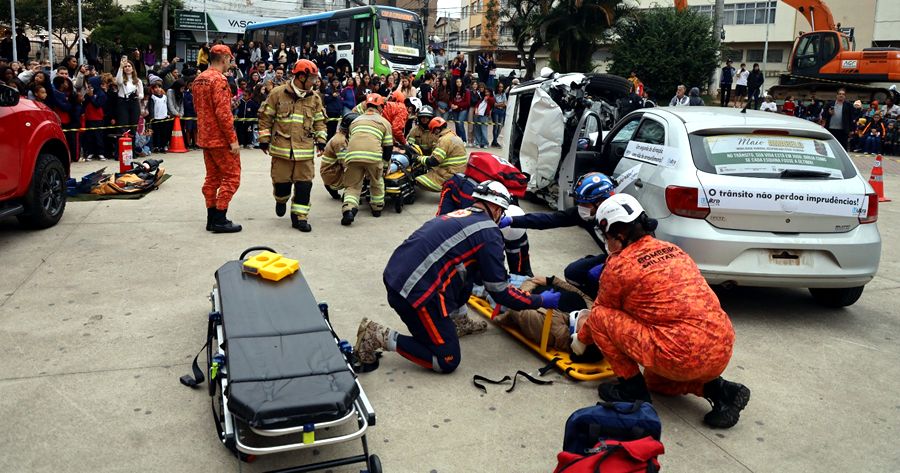 Simulação Resgate Total - Emergência no Trânsito em Teresópolis - Foto: AsCom PMT